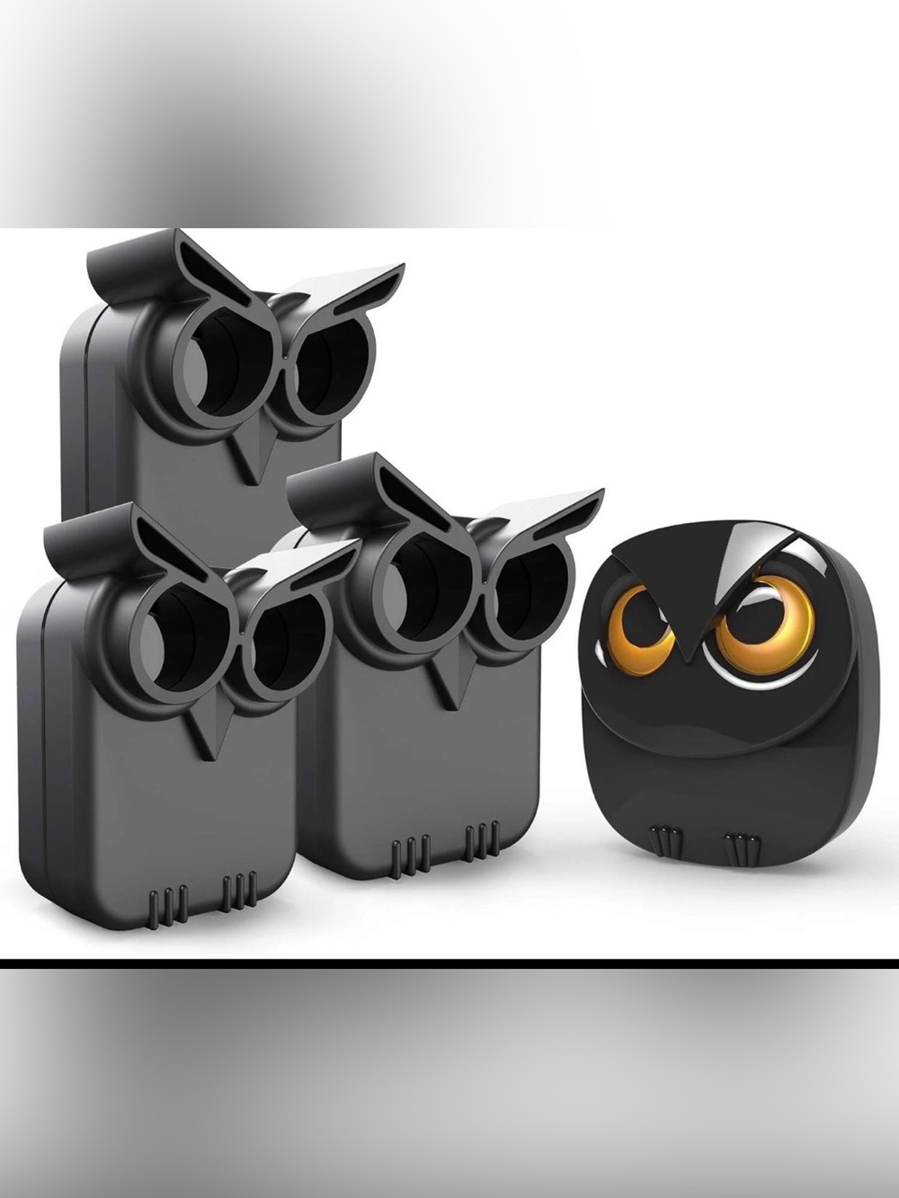 HTZSAFE Owl Home Security Wireless Driveway Alarm 1 Receiver + 3 Sensors